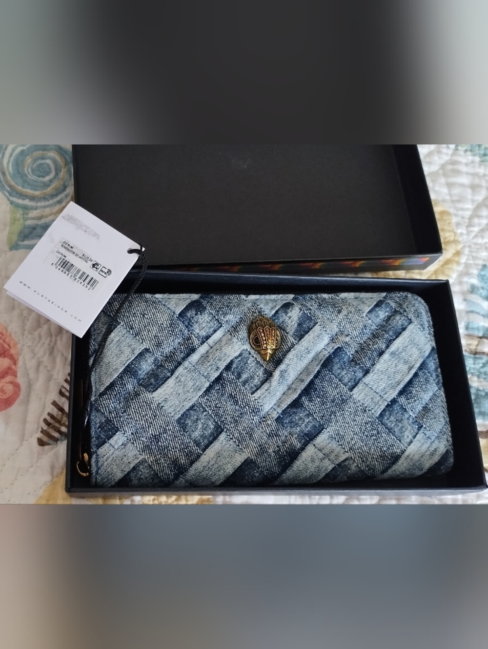 Kurt Geiger Denim NWT Kensington Wallet